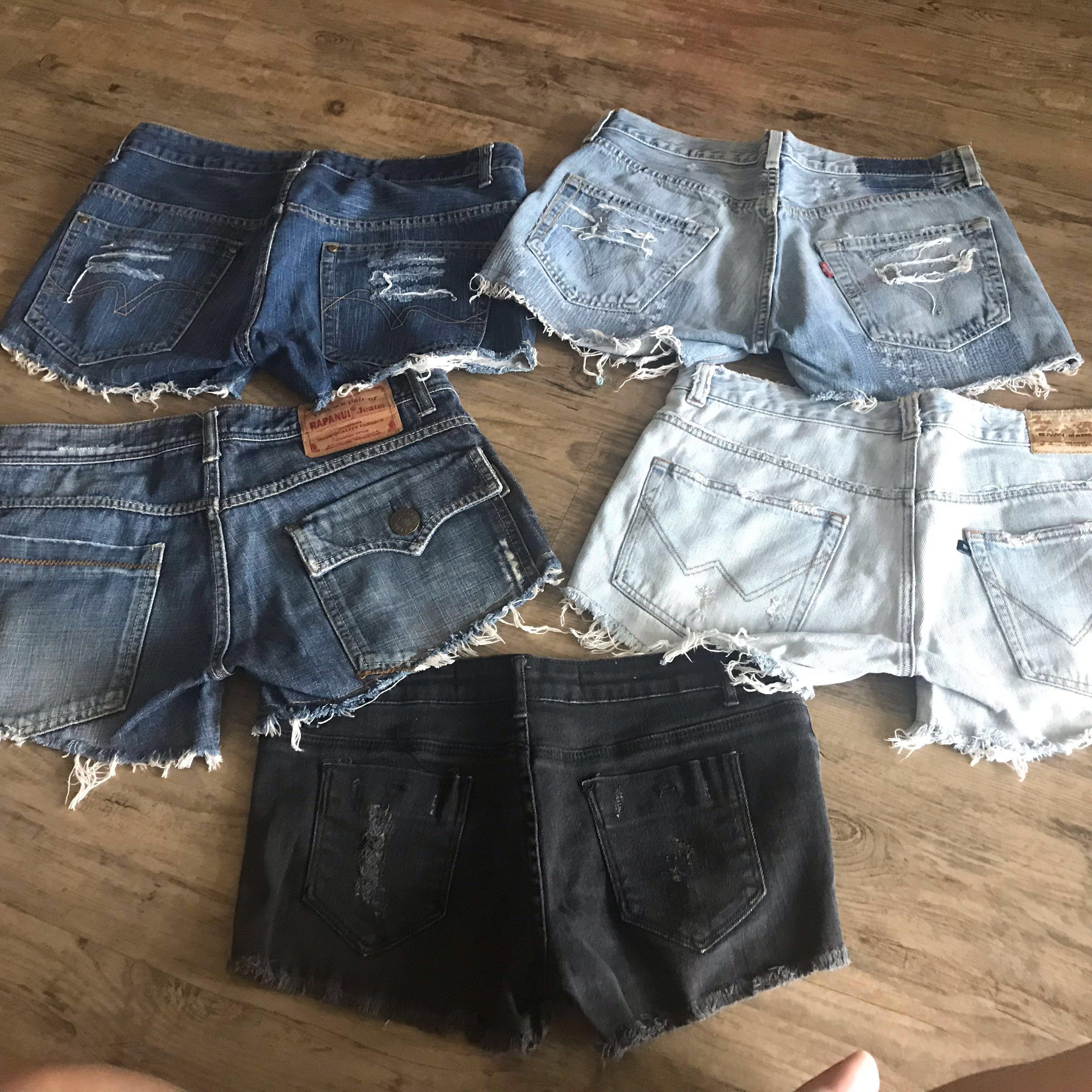 Denim discount rugged shorts