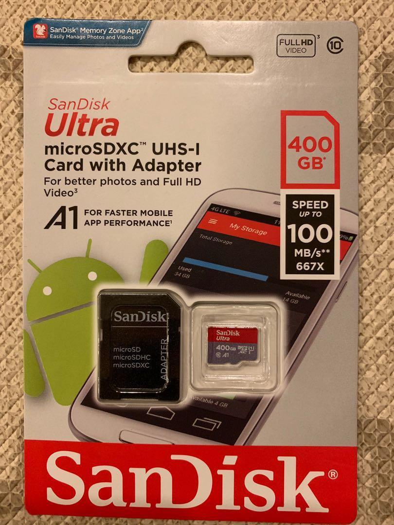 SanDisk 400 GB Nintendo Switch Micro SD XC Card Flash Storage