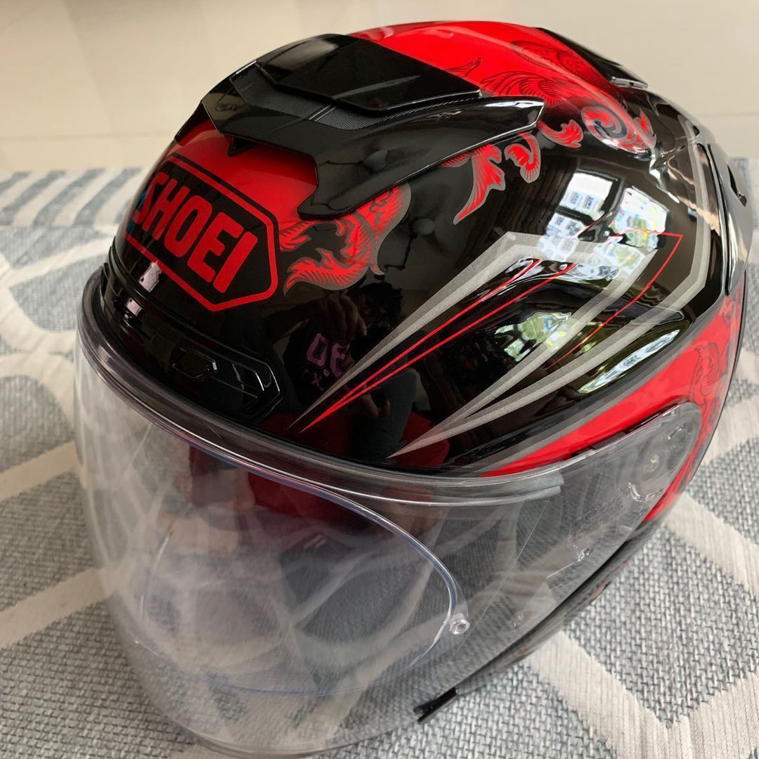 Shoei J Force (Black/Red) Refinado 