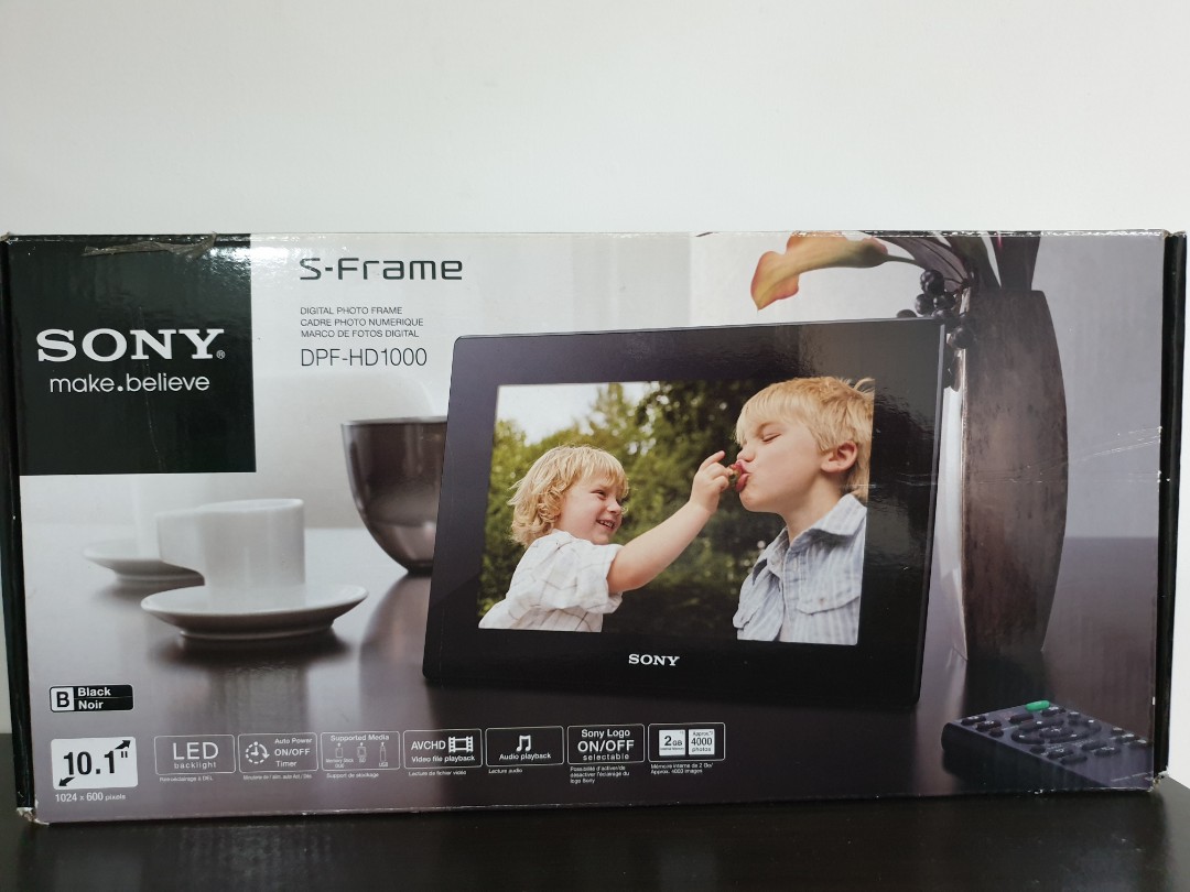 Sony Digital Photo Frame DPFHD 1000, Furniture & Home Living, Home