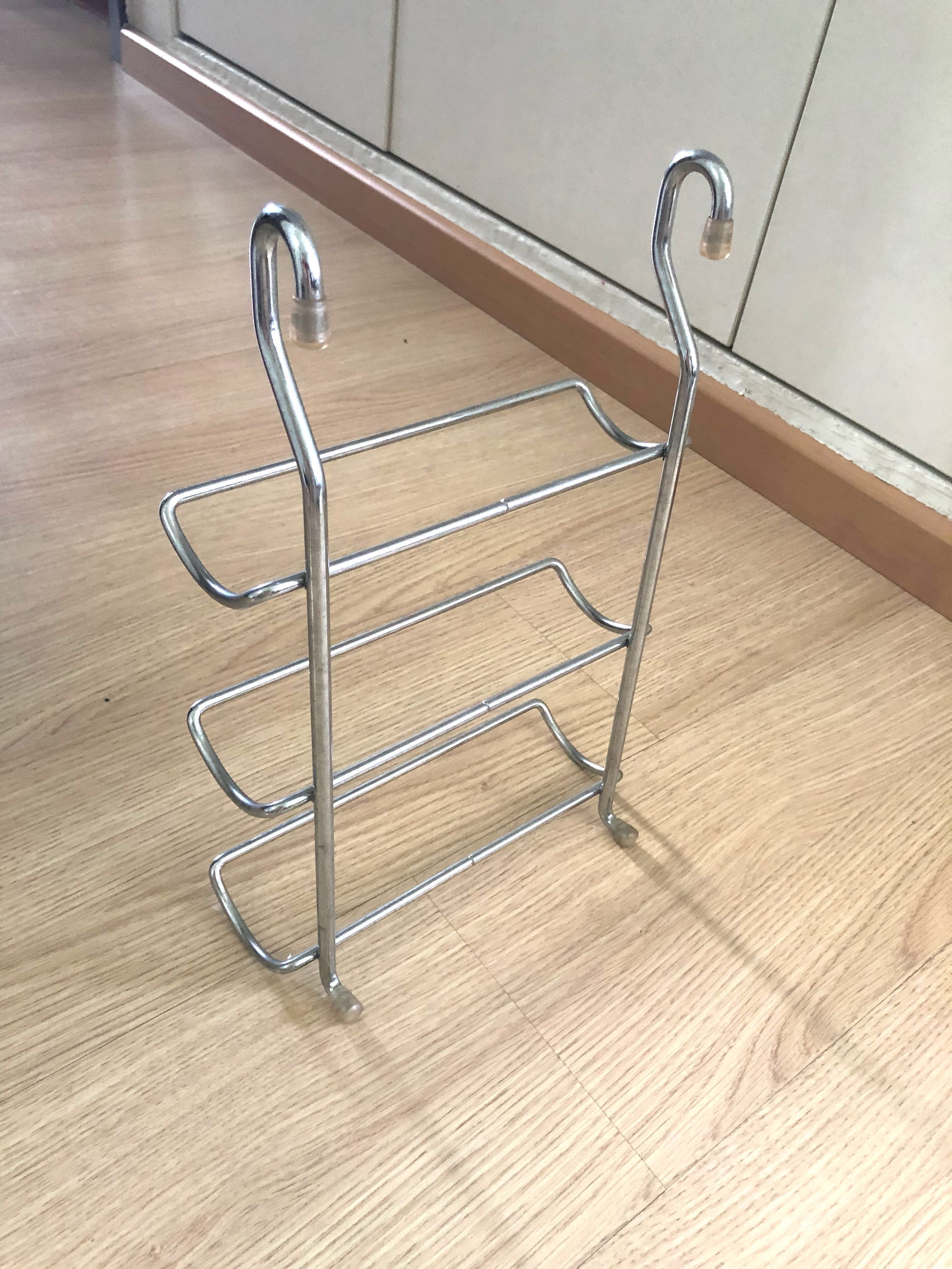 Stainless steel bottle/seasoning rack Wall mount hanging, Furniture