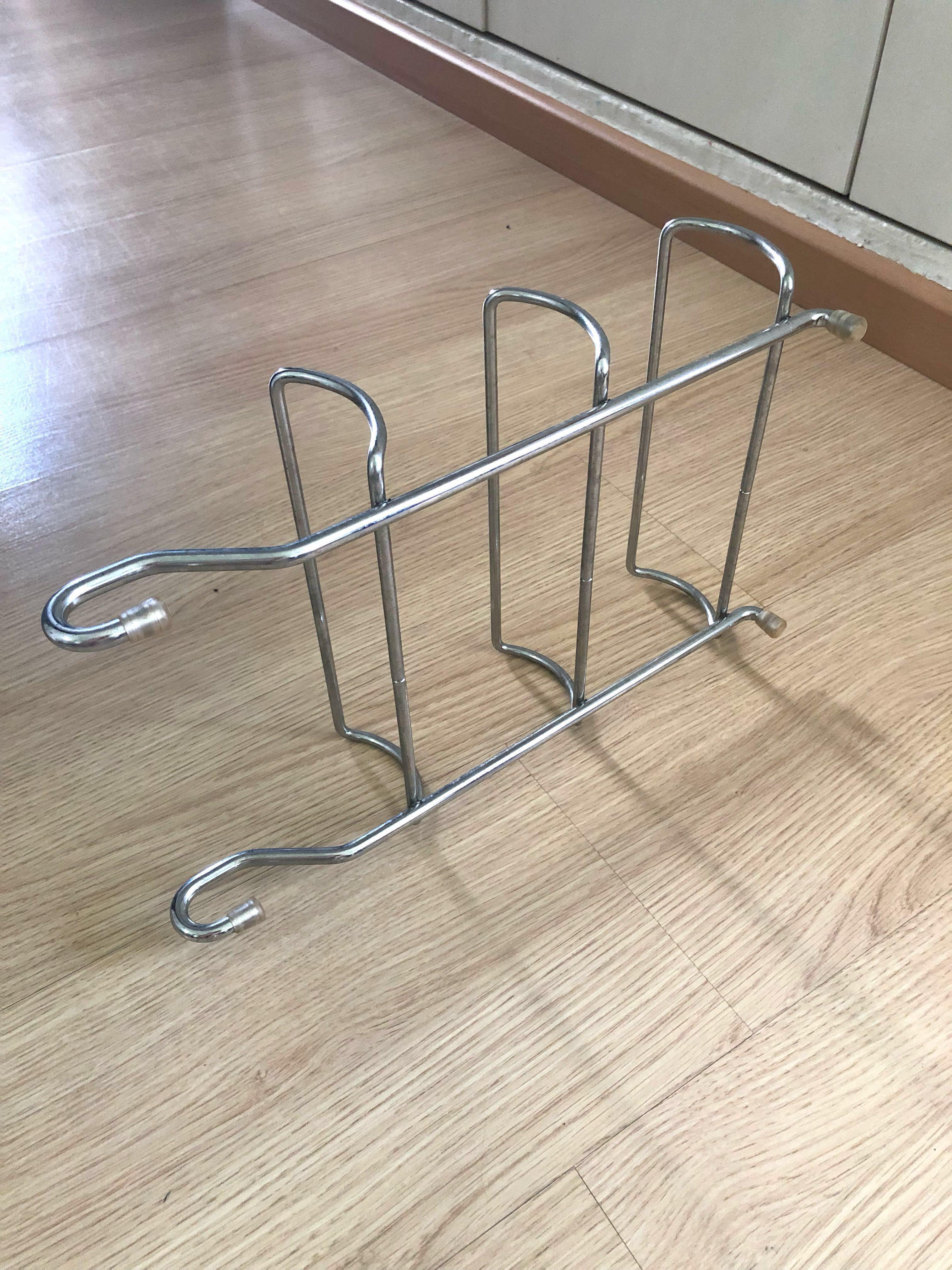 Stainless steel bottle/seasoning rack Wall mount hanging, Furniture