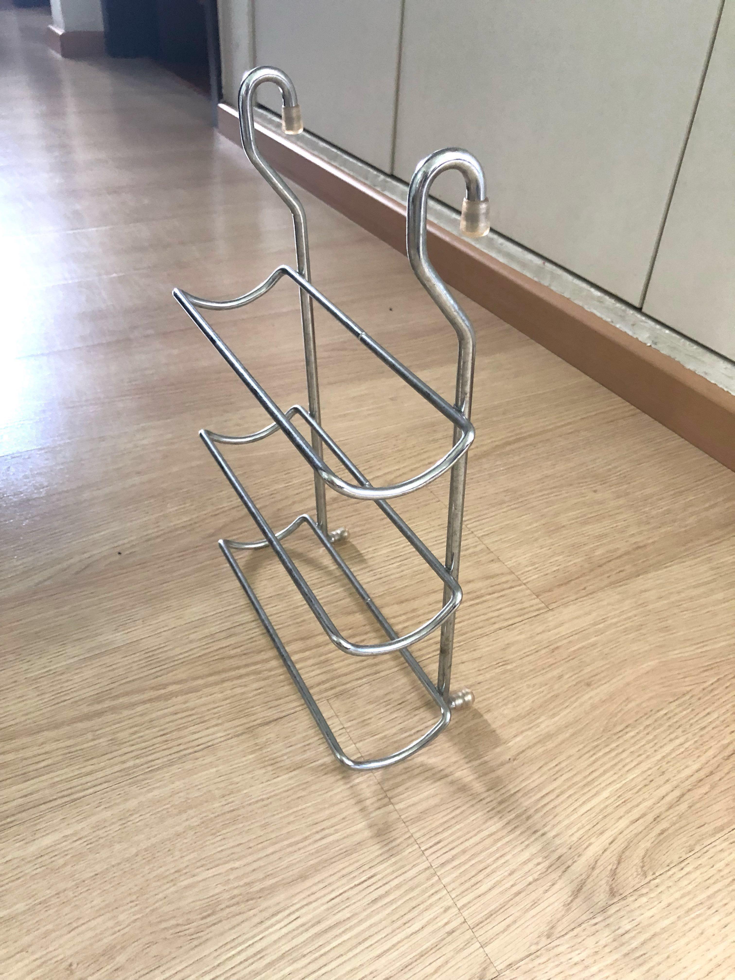 Stainless steel bottle/seasoning rack Wall mount hanging, Furniture
