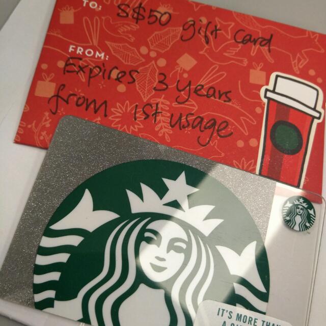 Starbuck Gift card with 50 value, Tickets & Vouchers, Vouchers on