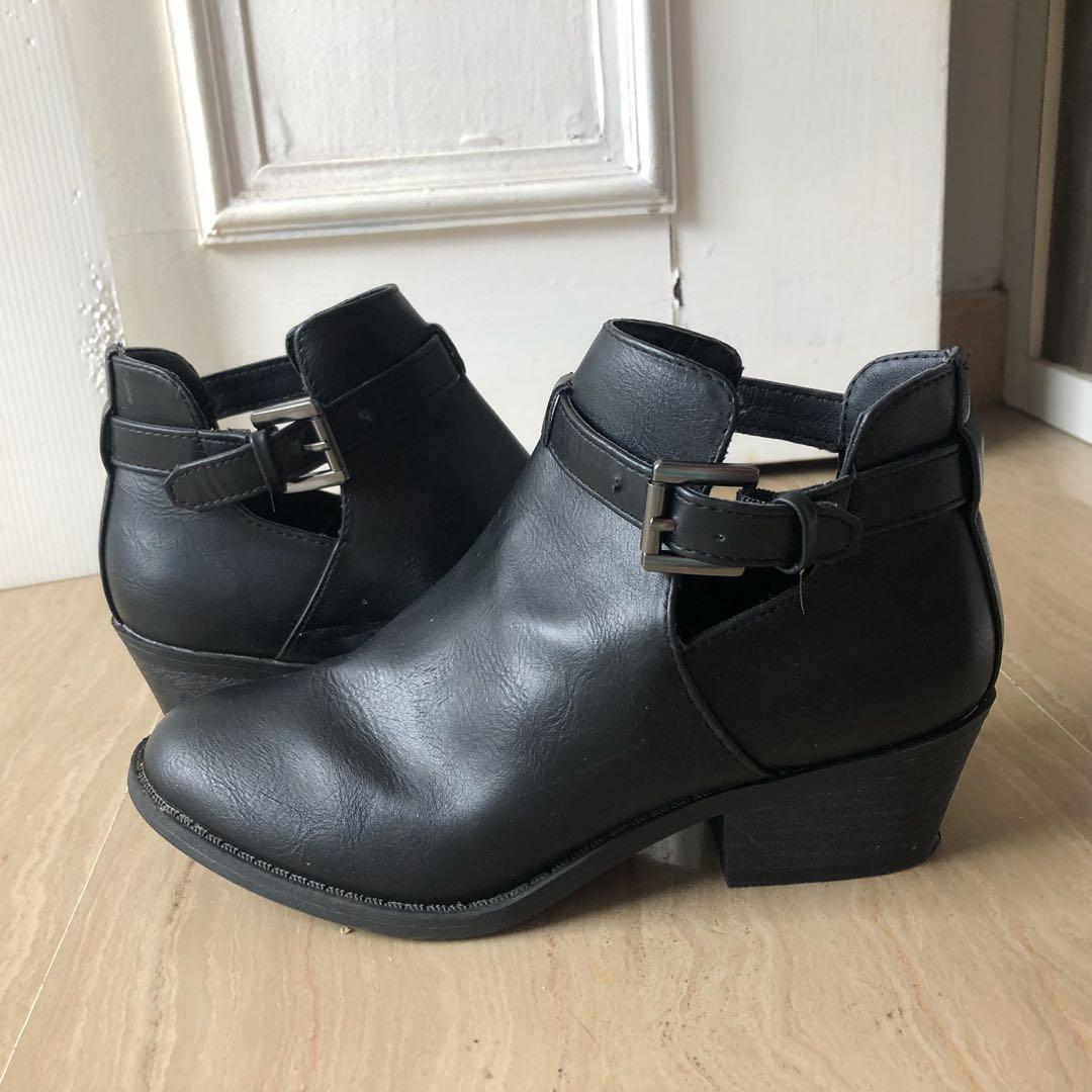 Target Black Heeled Boots, Women's 