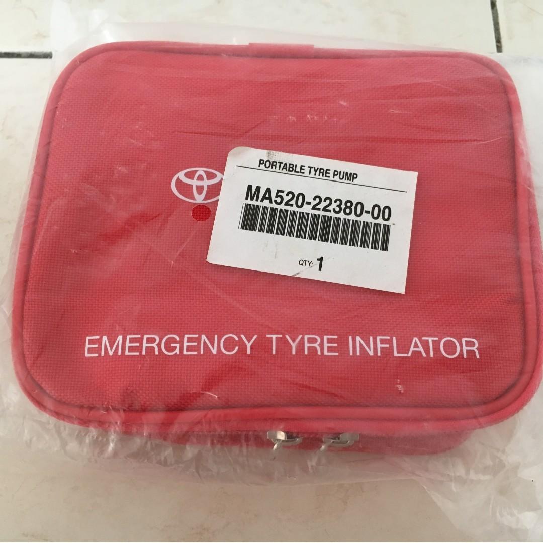 Toyota emergency sales tyre inflator