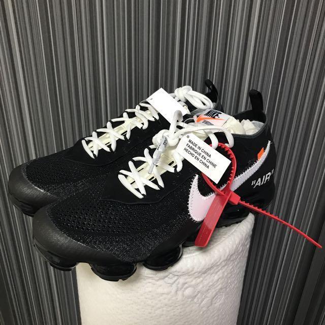 US 10.5 Nike x Off White Vapormax Black 