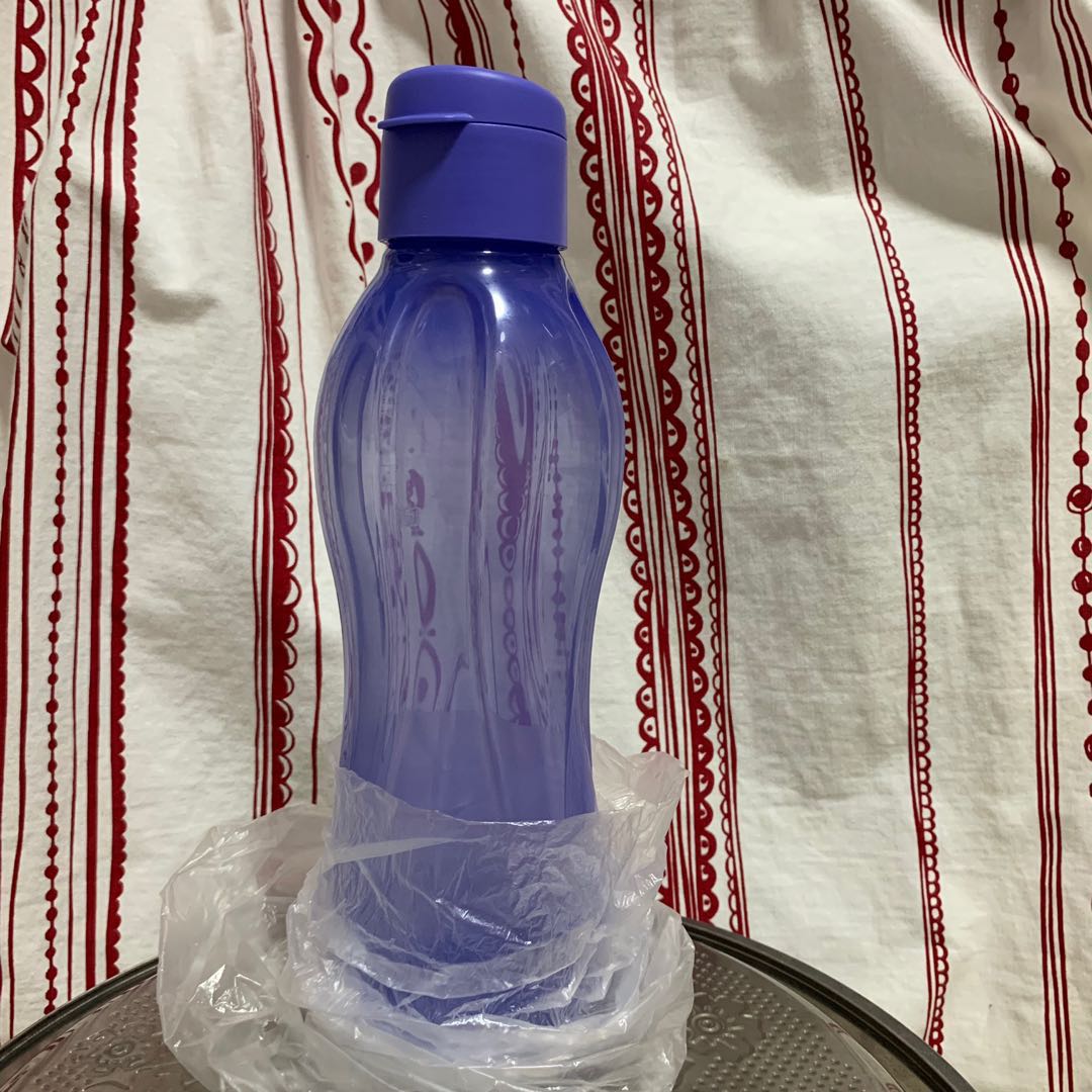 Tupperware Eco Water Bottle 1 Litre Flip Top Purple Colour Furniture Home Living Kitchenware Tableware Water Bottles Tumblers On Carousell