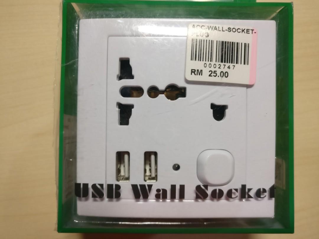USB Wall Socket (Category: Lighting) located in Kuala Lumpur. Submitted by johnkiew89 (Listing ID 218200830, Image 1). Description: .