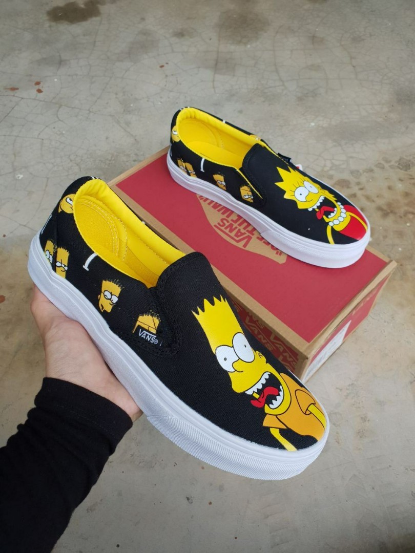 Vans Slip On Simpsons Original Women S Fashion Shoes On Carousell