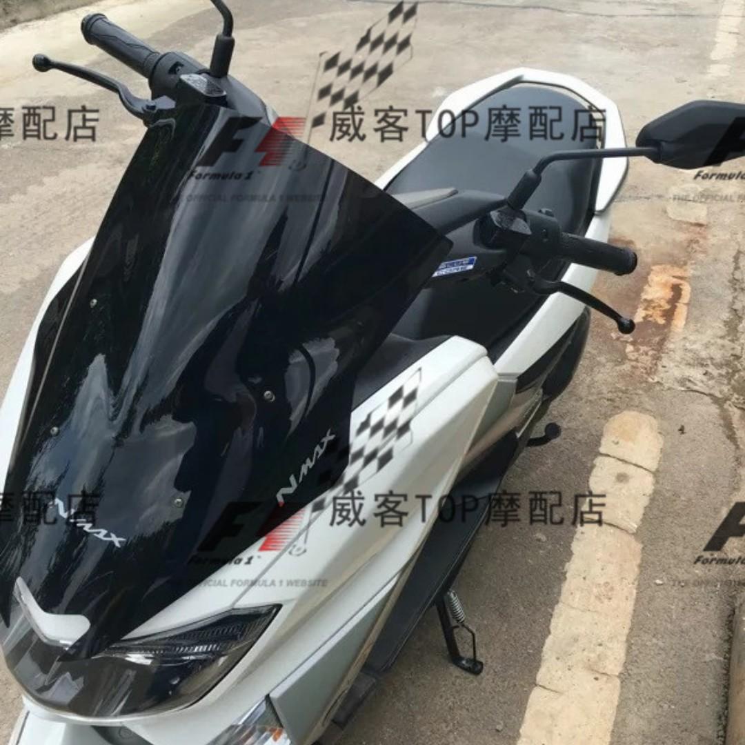 Yamaha Nmax155 Nmax 155 Wind Screen Windscreen Windshield Shield Black Transparent Bubble Brown Tall Long Motorcycles Motorcycle Accessories On Carousell