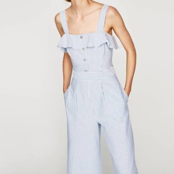 zara white overalls