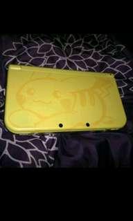 Pukachu 3DS XL With Clear Protecive Case & Pikachu Carrying Case