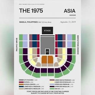 The 1975 Concert Ticket Lower Box B regular