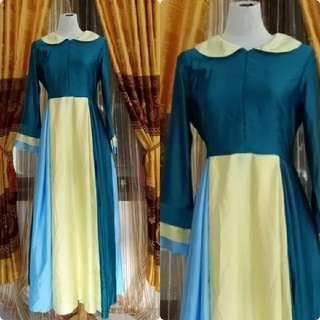Preloved gamis 3 tone 1 x pakai