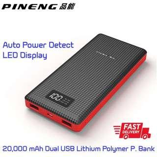 Original Pineng PN-969 20000mAh Dual USB Port - 18434780