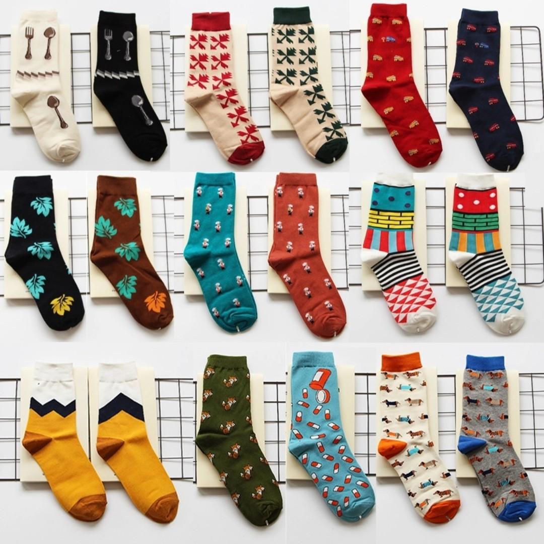 mens printed socks