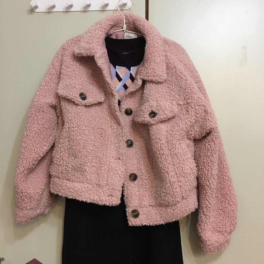 teddy bear jacket with hood forever 21