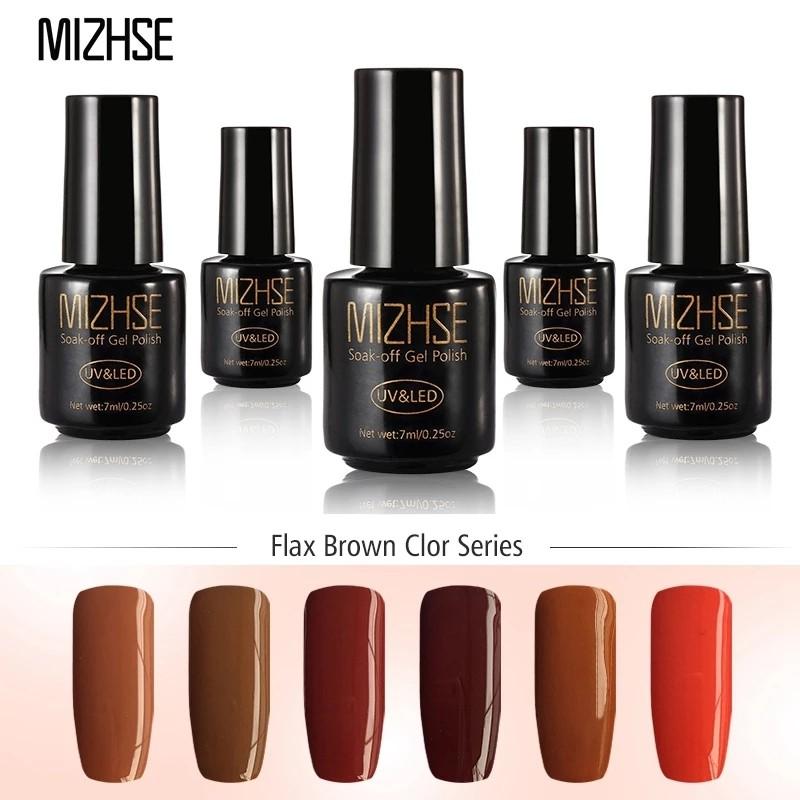 7ml Brown Series Mizhse Gel Nail Polish And Uv Light Gel Polish Lot Color Nail Polish Set Semipermanente Vernis Semi Permanant Led Health Beauty Hand Foot Care On Carousell