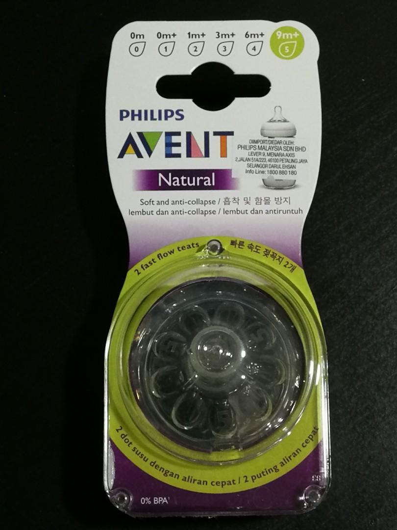 Avent natural hot sale teat 9m+