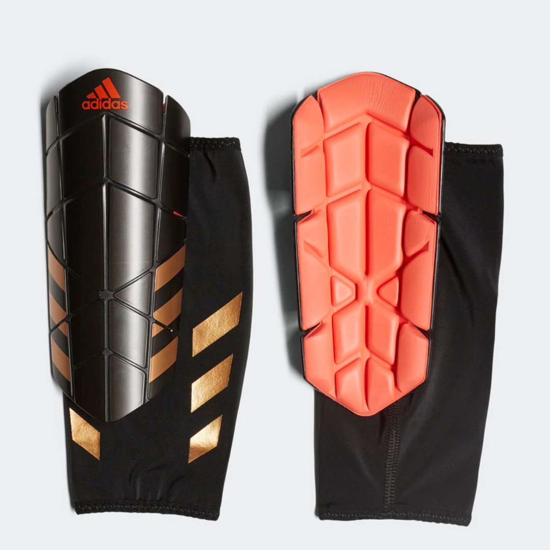 anders Kwijtschelding vreemd ADIDAS GHOST PRO SHIN GUARDS, Sports Equipment, Sports & Games, Racket &  Ball Sports on Carousell
