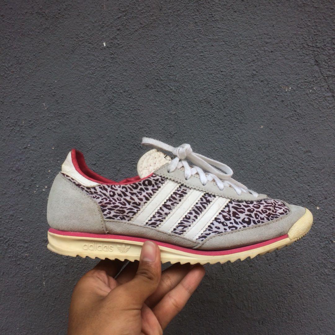 adidas sl72 leopard, Fashion, Footwear, on Carousell