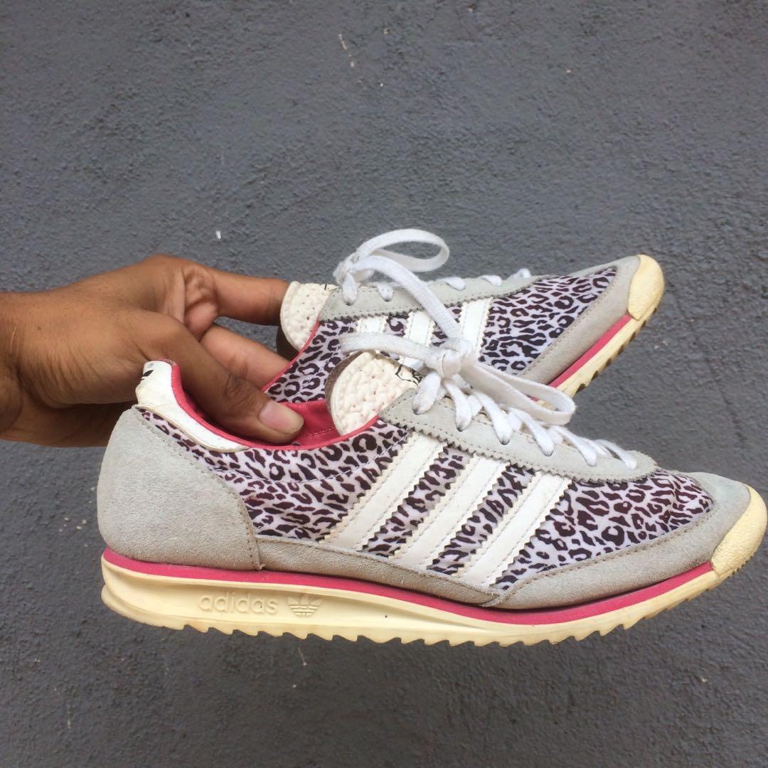 person miles forslag adidas sl72 leopard, Women's Fashion, Footwear, Sneakers on Carousell