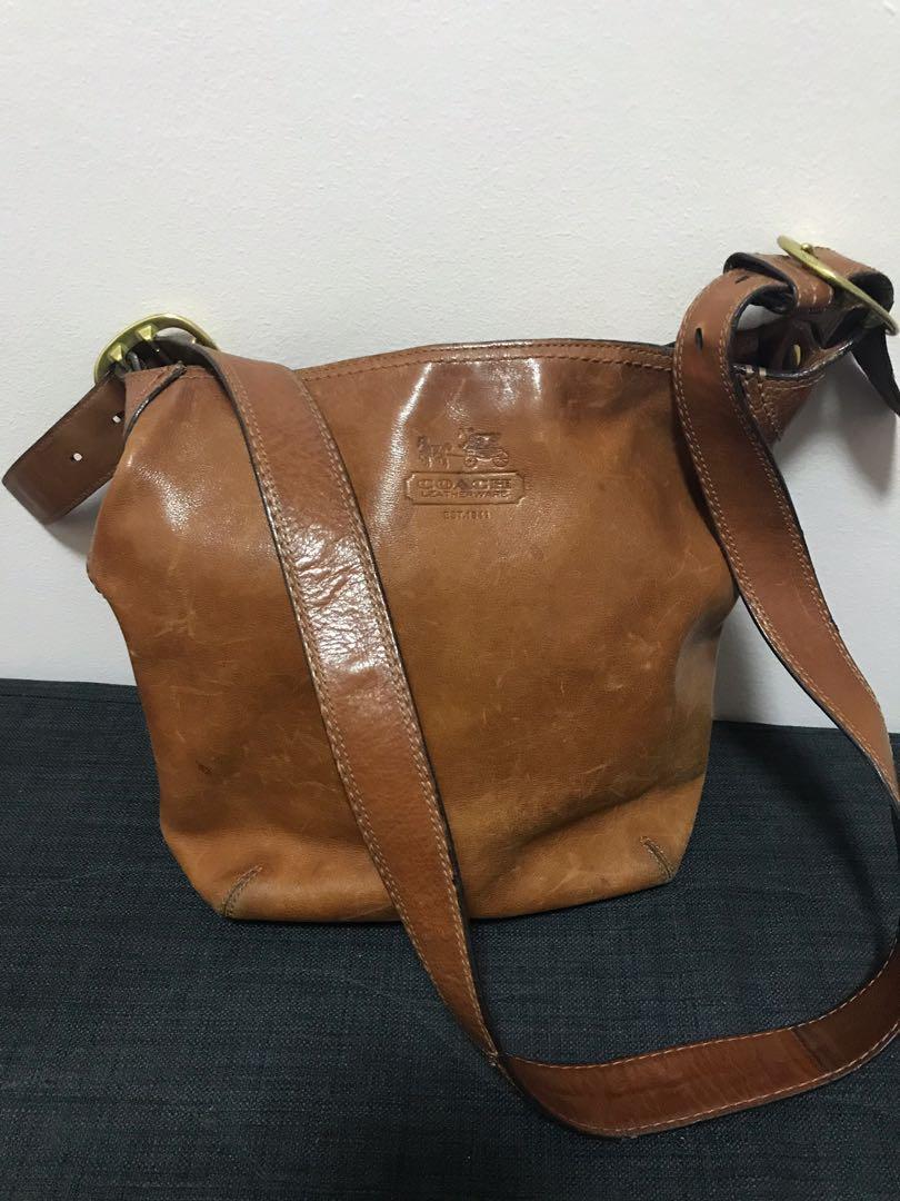 coach leather sling bag