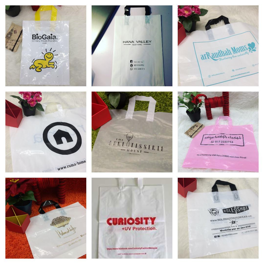 Custom Printed Soft Loop Plastic Bag Supplier Malaysia, Hobbies & Toys, Stationery & Craft