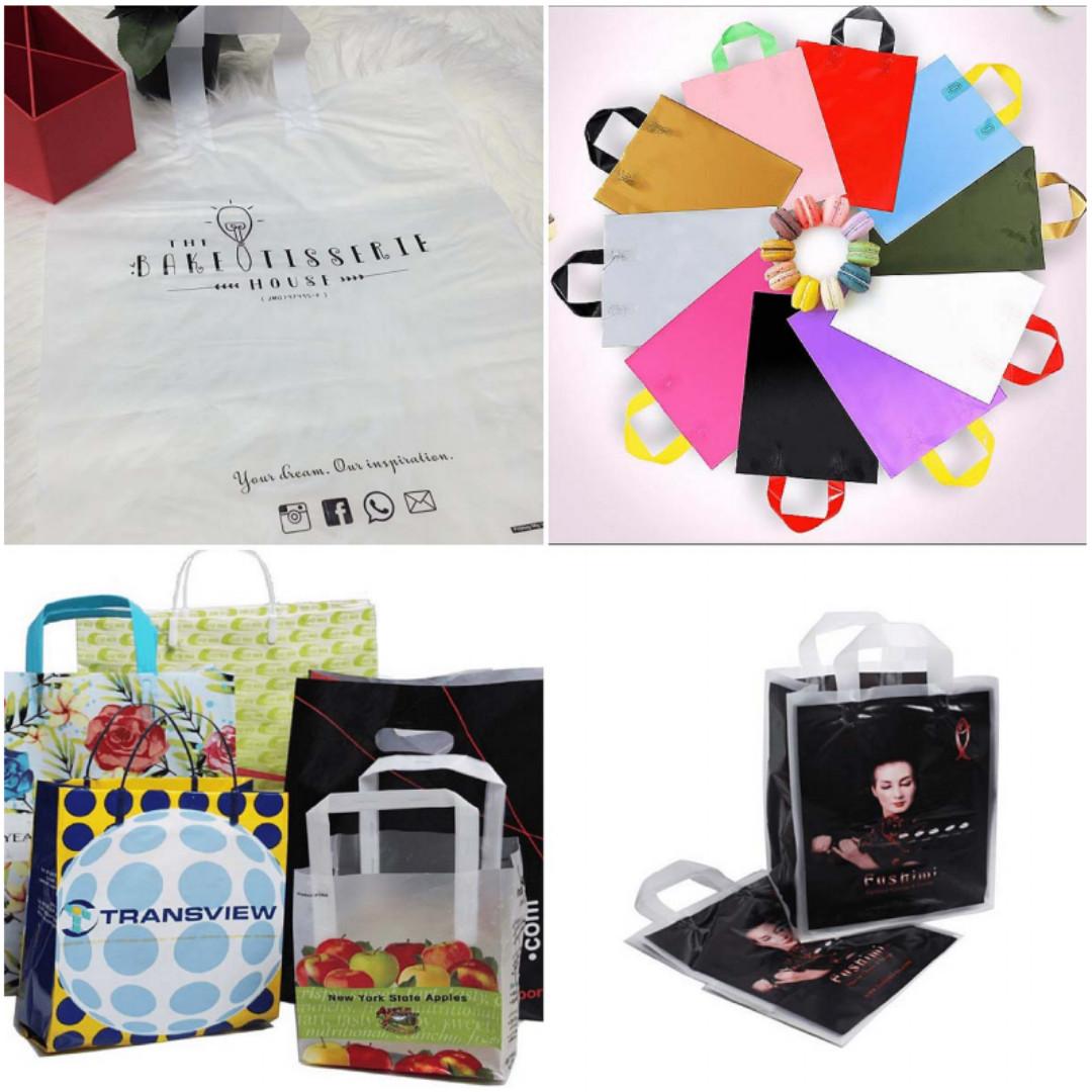 Custom Printed Soft Loop Plastic Bag Supplier Malaysia, Hobbies & Toys, Stationery & Craft