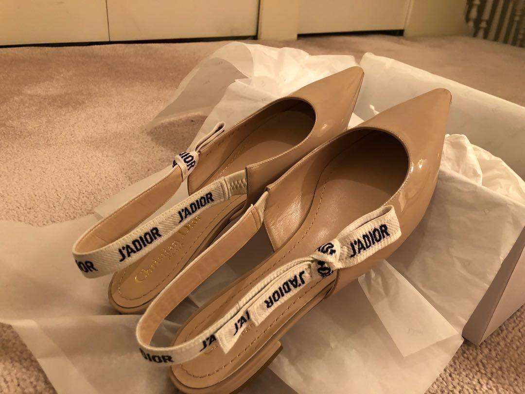 dior nude slingback