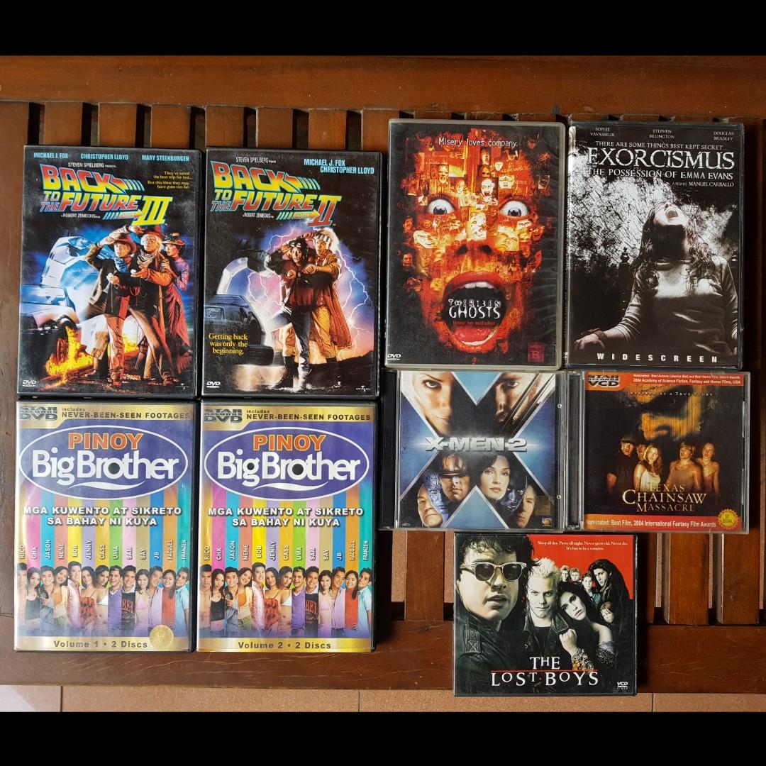 DVD VCD BACK TO THE FUTURE PBB X-MEN EXORCISMUS (Category: CDs & DVDs) located in San Mateo. Submitted by cddvdsale (Listing ID 218276182, Image 1). Description: RUSH SALE 100 EACH ALL MADE IN PH GOOD CONDITION SOLD PBB Both DVDs buyer books grab or lalamove. item in san mateo rizal payment bank dep, gcash or cod.