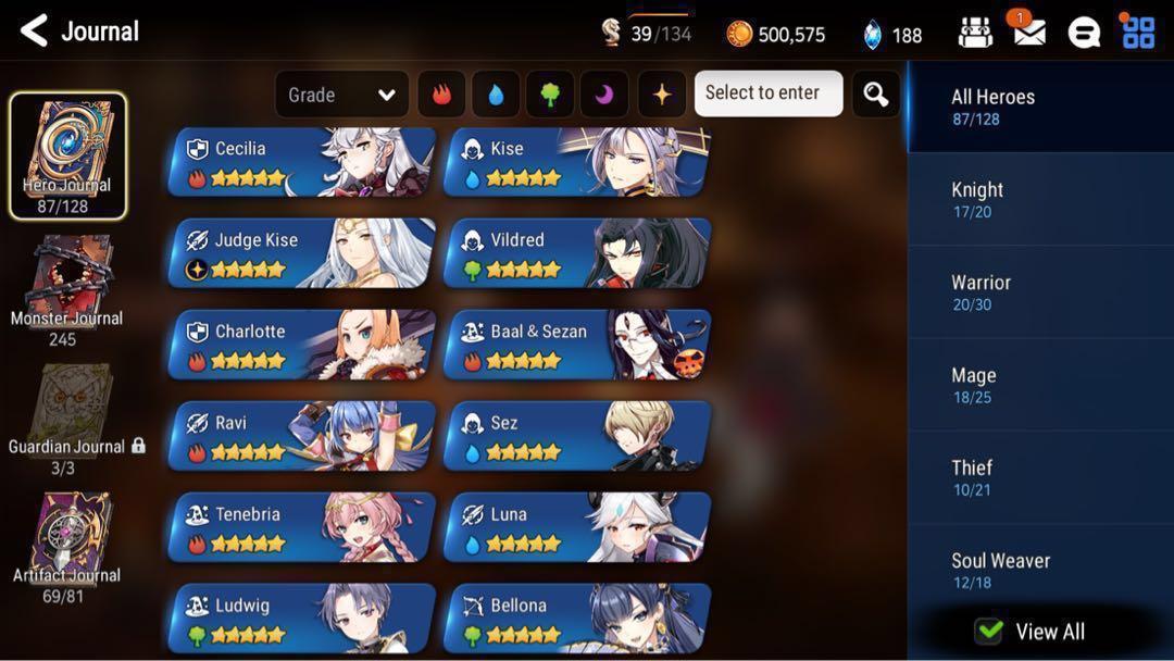 Epic Seven Top Arena Account See Photos Toys Amp Games