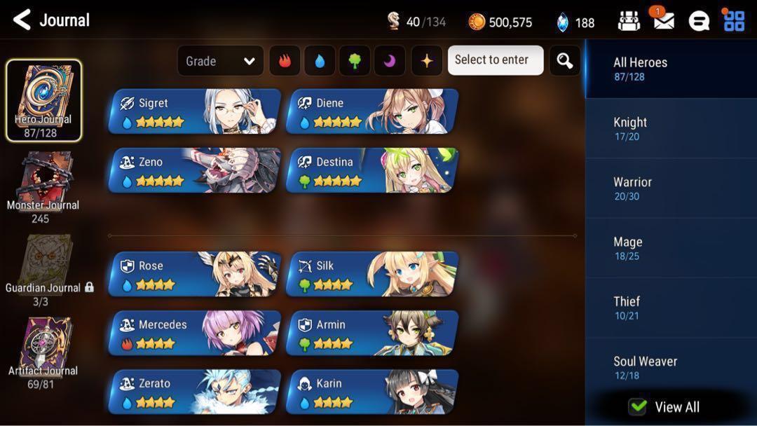 Epic Seven Top Arena Account See Photos Toys Amp Games
