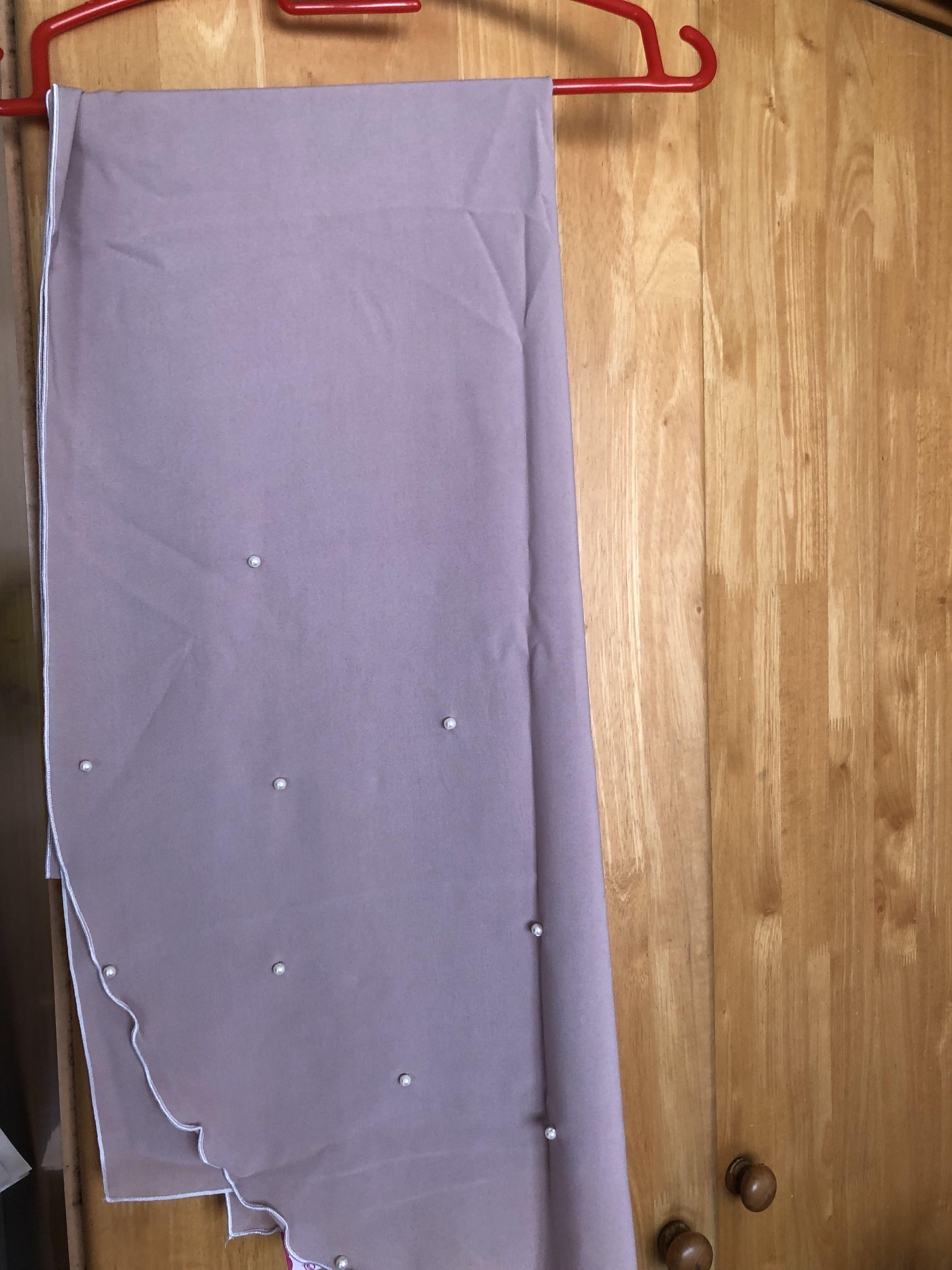 halfmoon pleated shawl