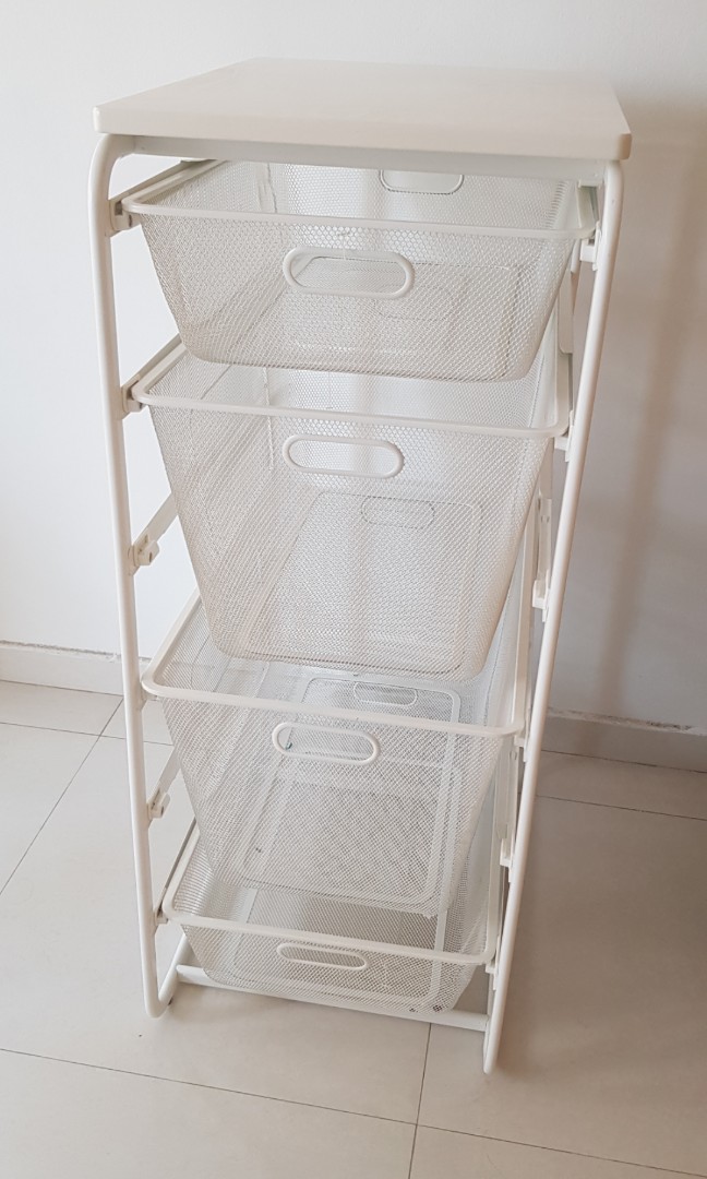 Ikea Algot Frame With Basket Furniture Shelves Drawers On Carou Photo