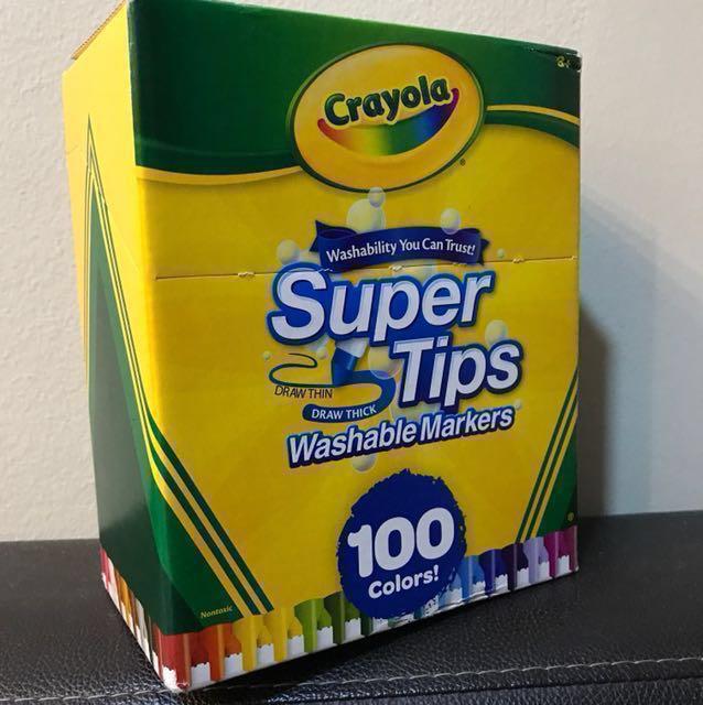 Crayola Super Tips Markers Watercolour Method Review 