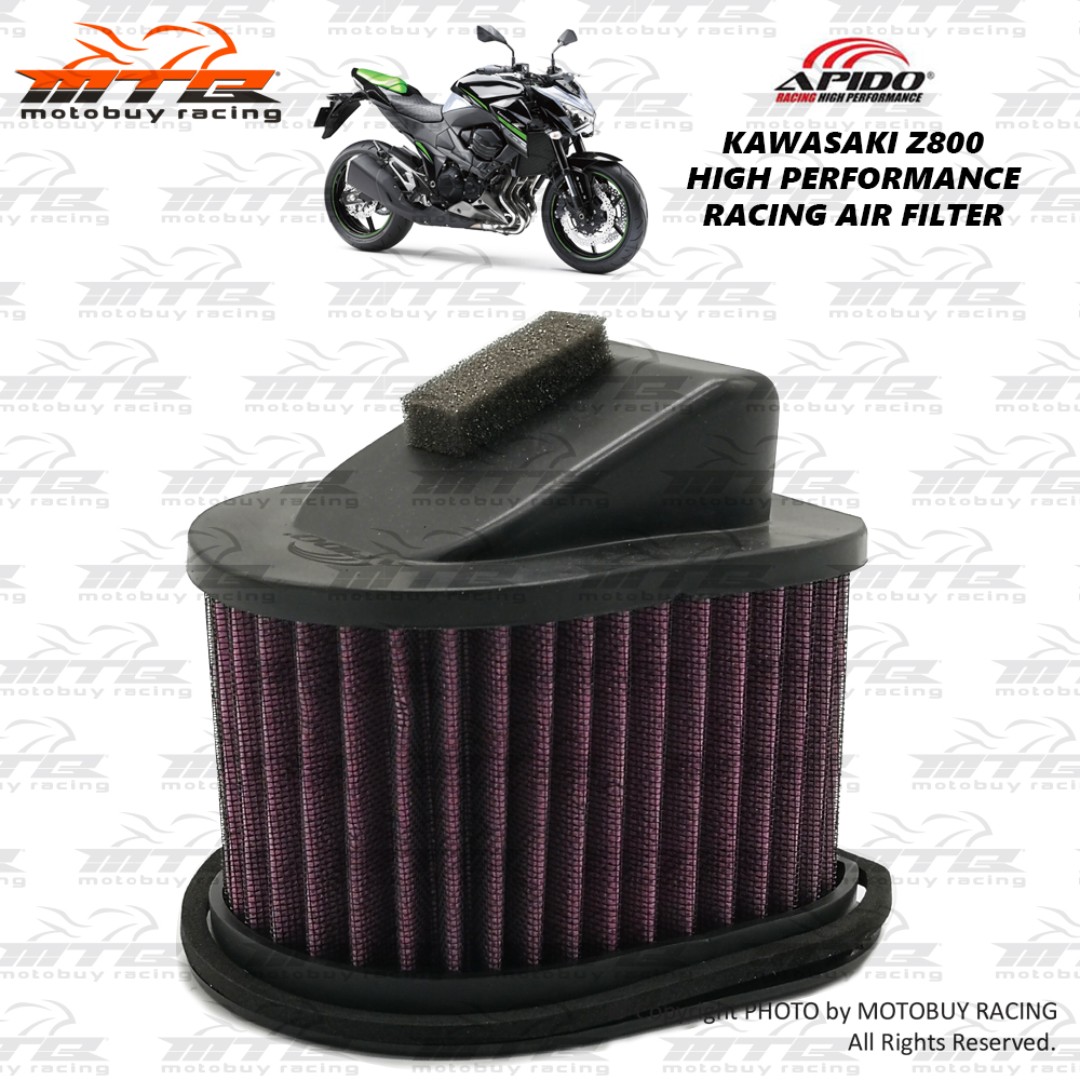 KAWASAKI Z800 HIGH PERFORMANCE RACING AIR FILTER (APIDO), Auto