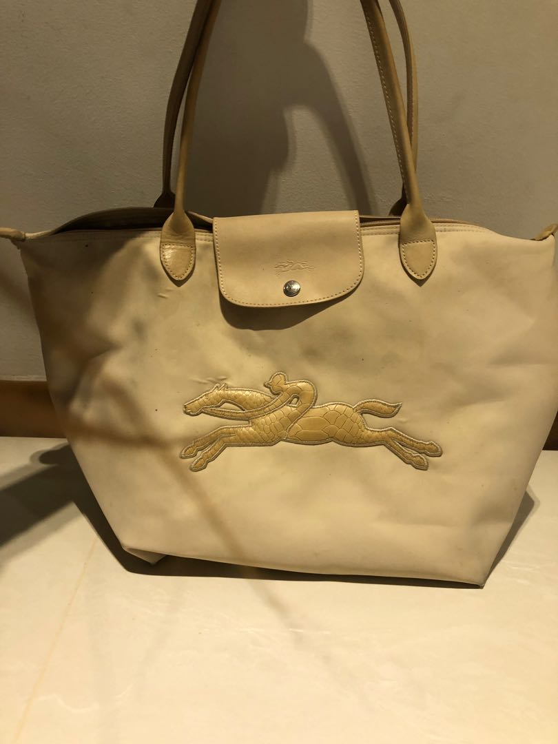longchamp bag with horse design