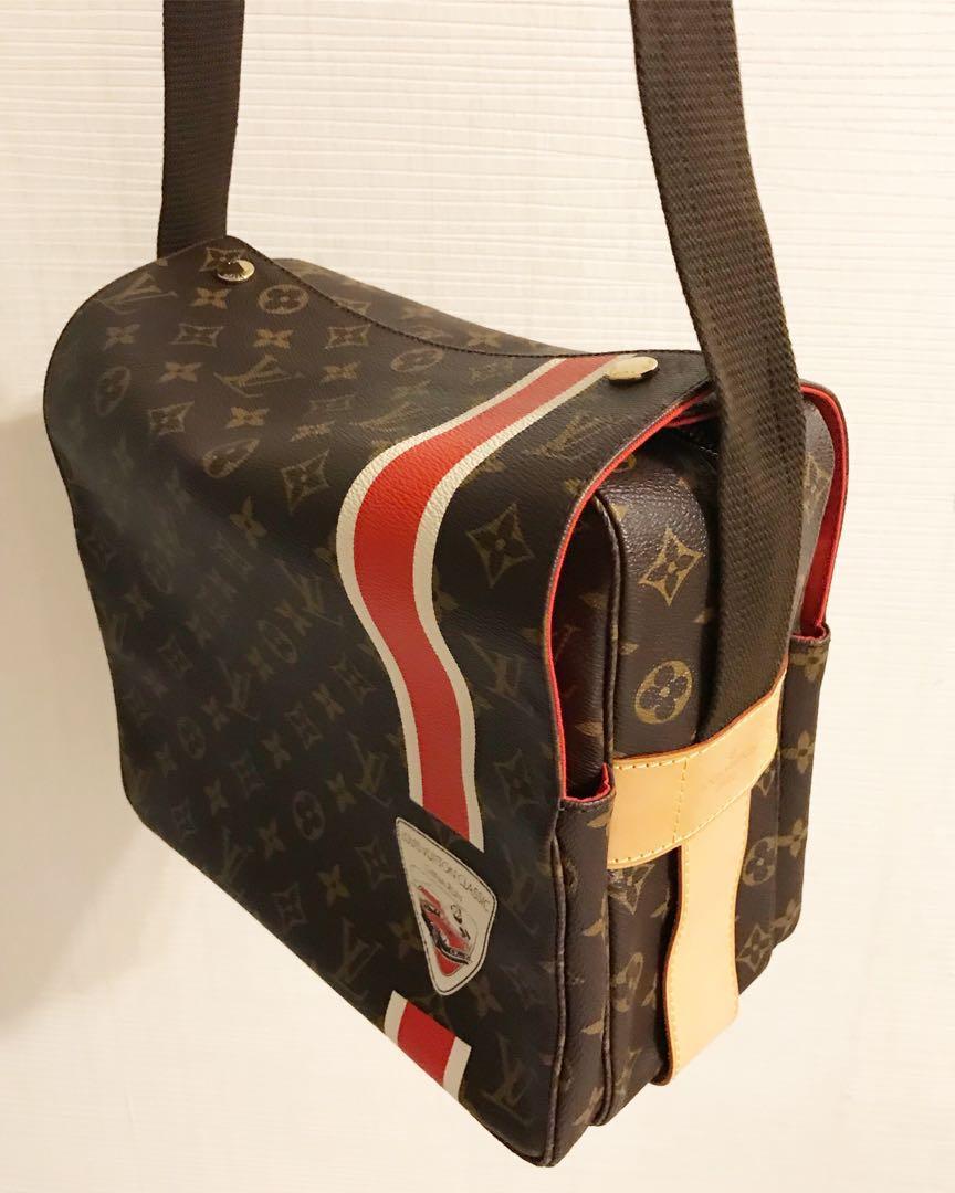 Louis Vuitton Rare China Run Naviglio Monogram Canvas Messenger Bag