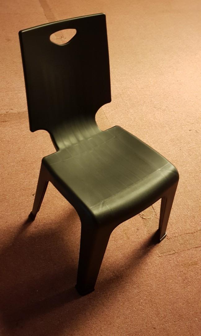Mah Sing Ms999 Plastic Chair Black Home Furniture Furniture On Carousell
