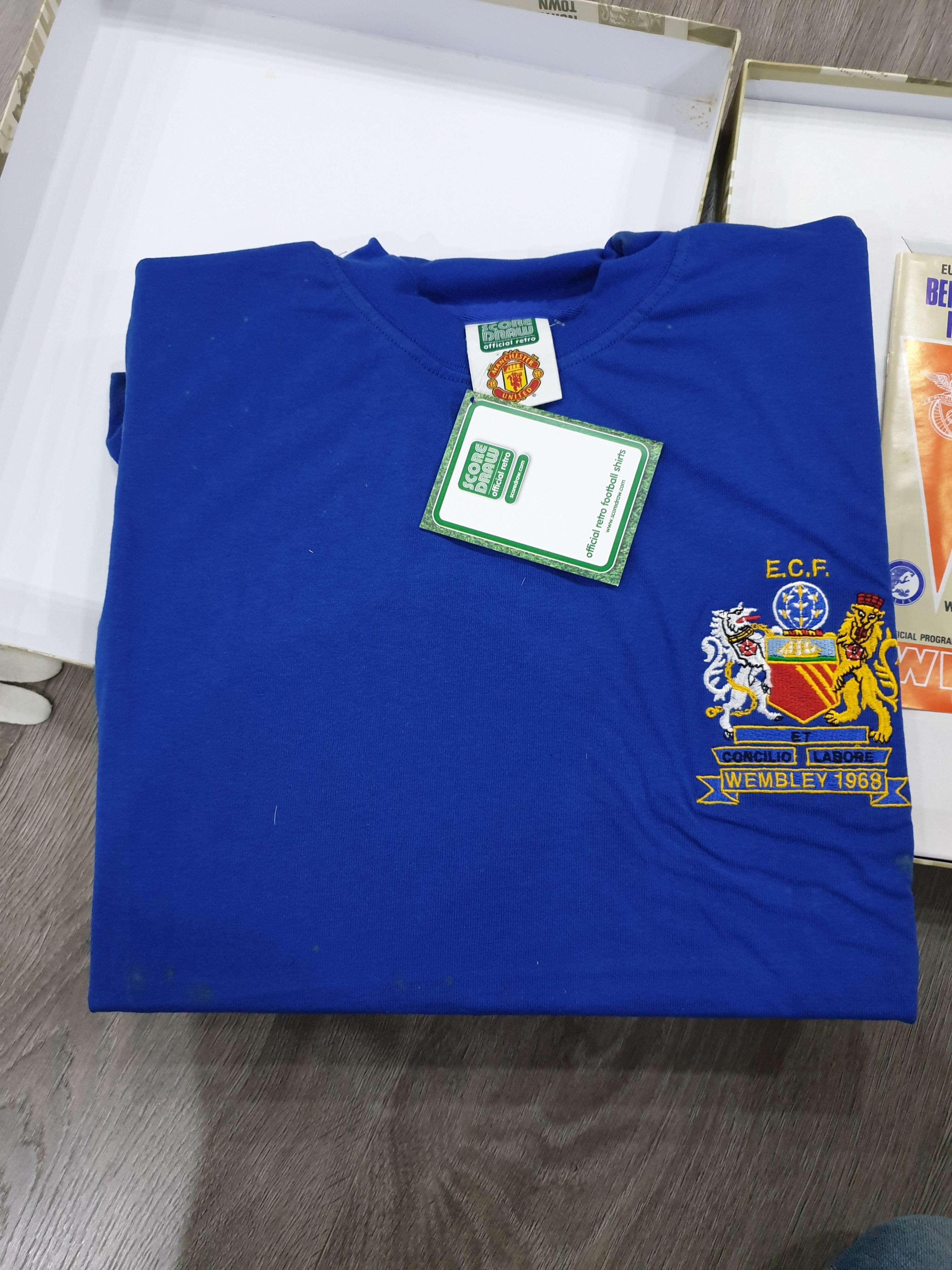 Manchester United Scoredraw 1968 Champions League Shirt Sports Sports Apparel On Carousell