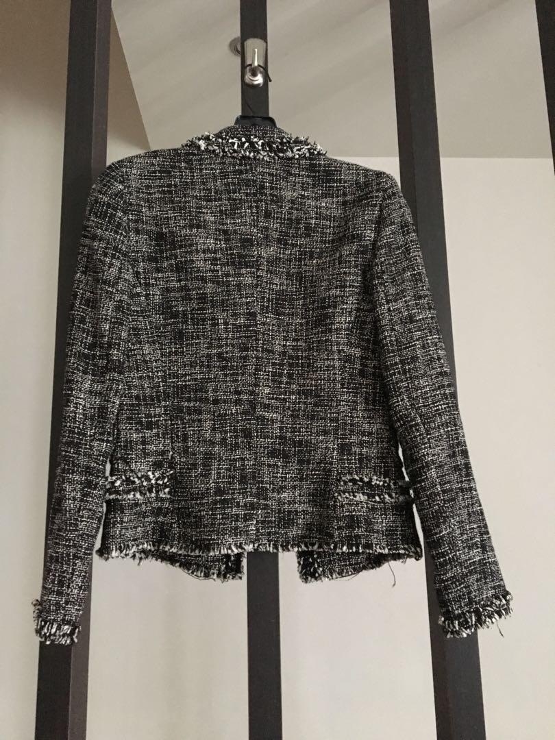 massimo dutti tweed jacket
