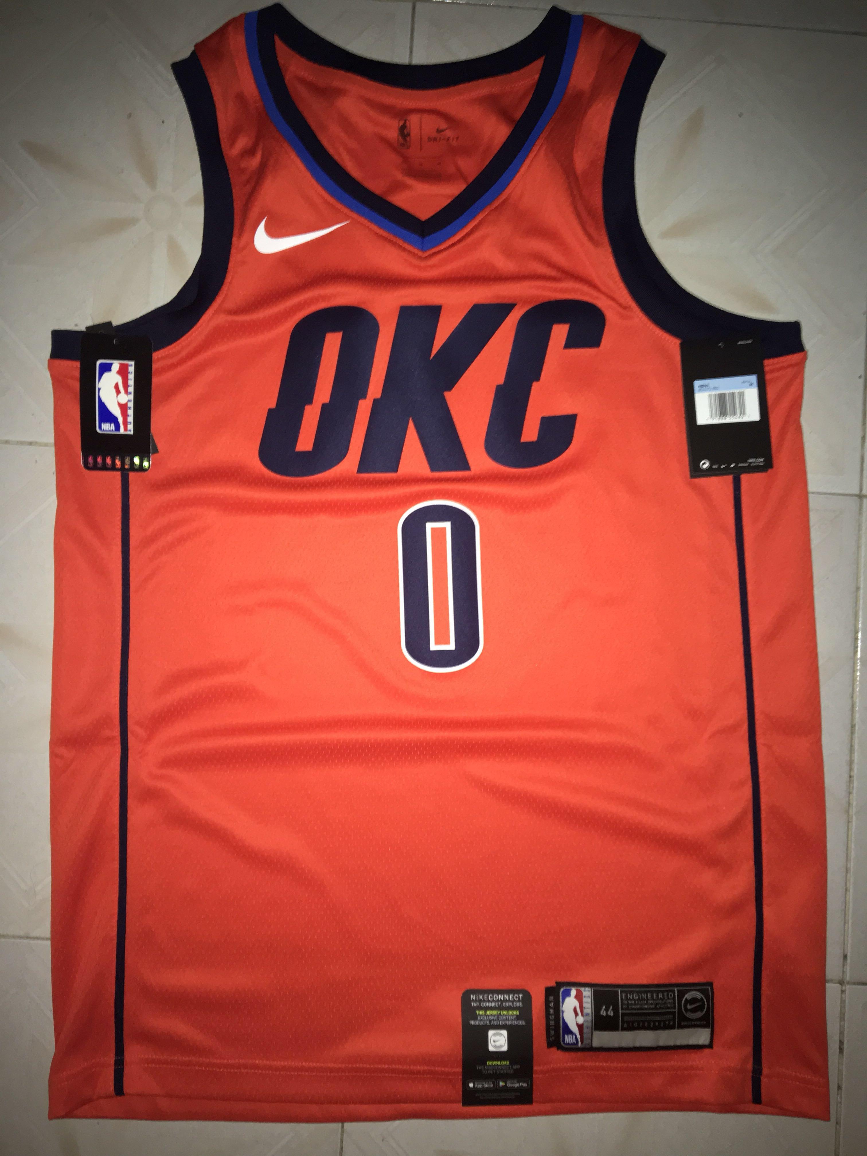 orange okc westbrook jersey