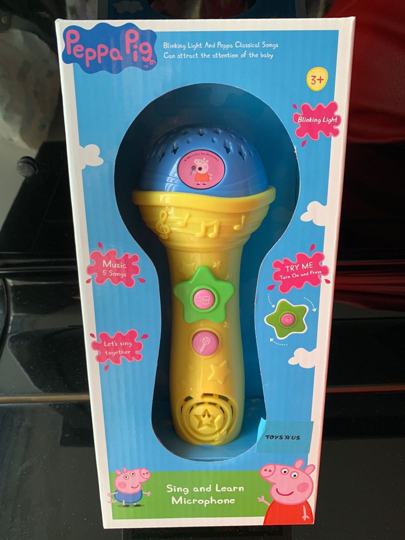 peppa pig sing and learn microphone
