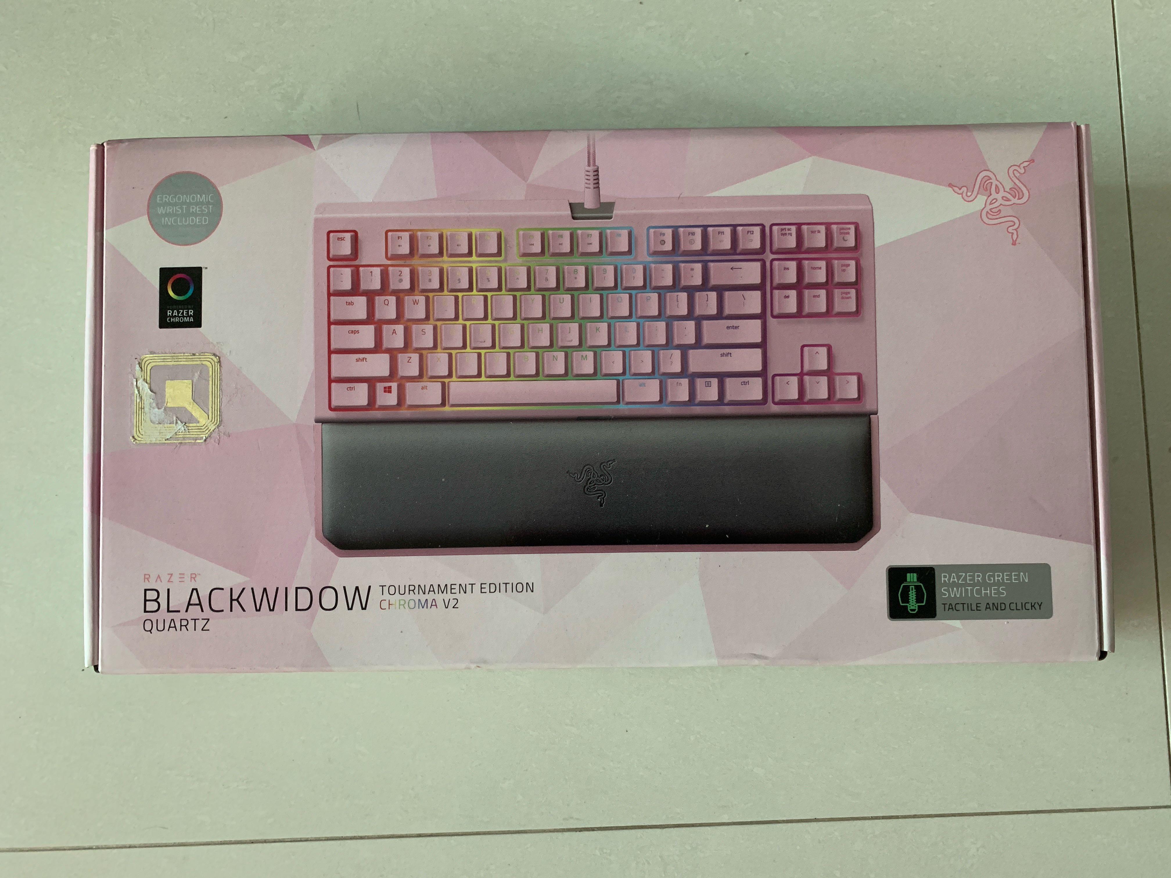 Pink) Razer Blackwidow Chroma V2 (Customizable backlighting 