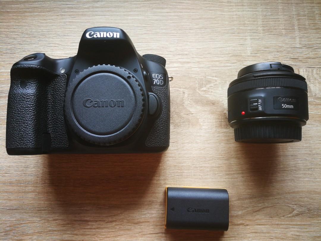 Rarely used: 70D + 50mm f1.8 STM - 2 Free Lowepro Photography, Cameras on Carousell