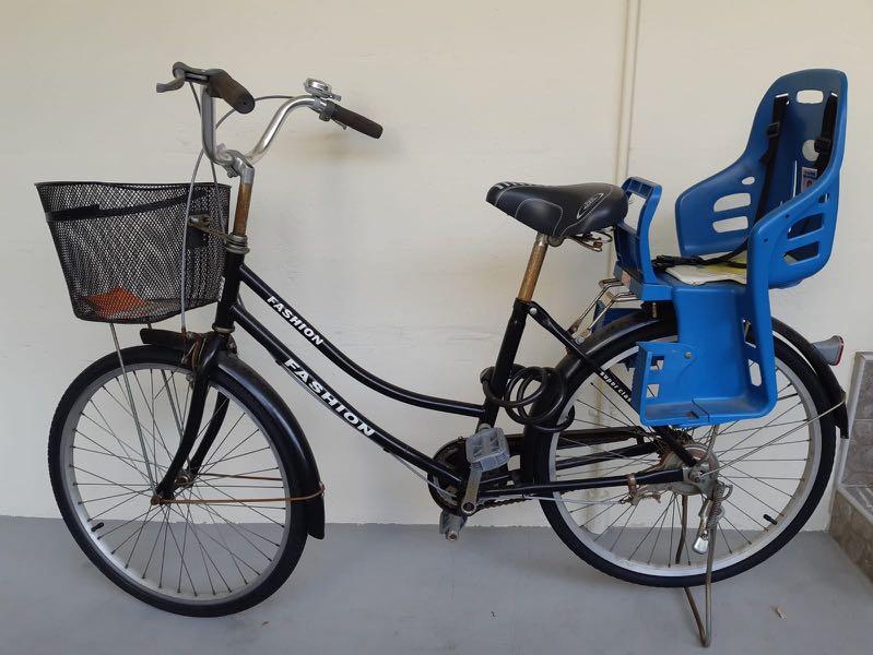 womens bike with child seat