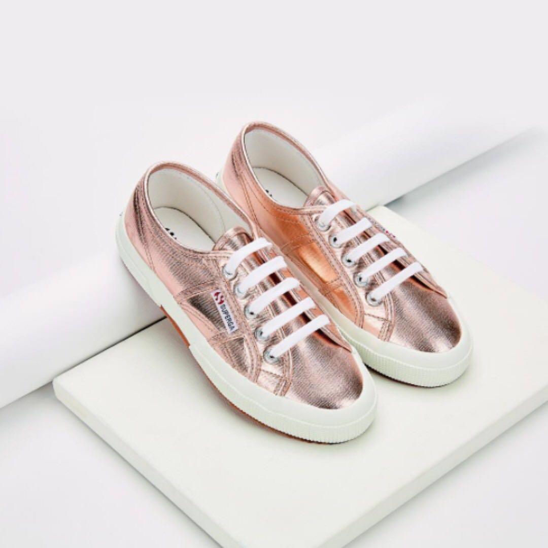 SUPERGA 2750 COTMETU ROSE GOLD Women s Fashion Footwear Flats on Carousell