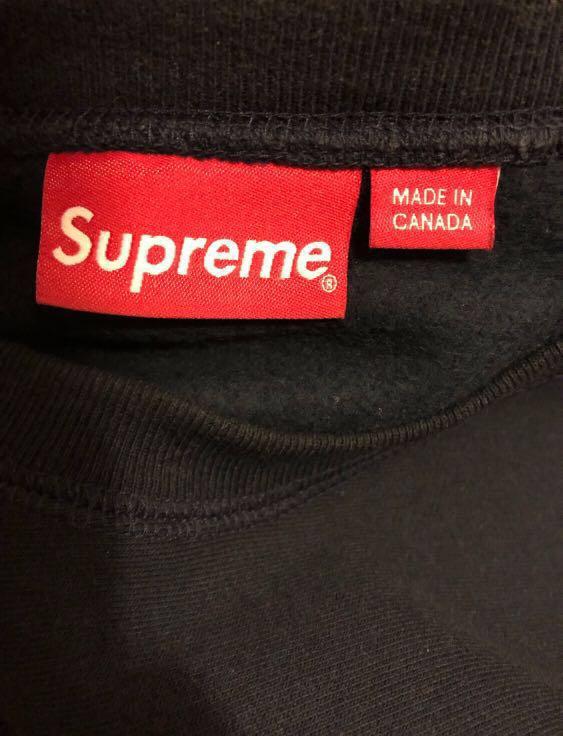 Supreme Box Logo Crewneck Navy fw15 Size M, 男裝, 外套及戶外衣服